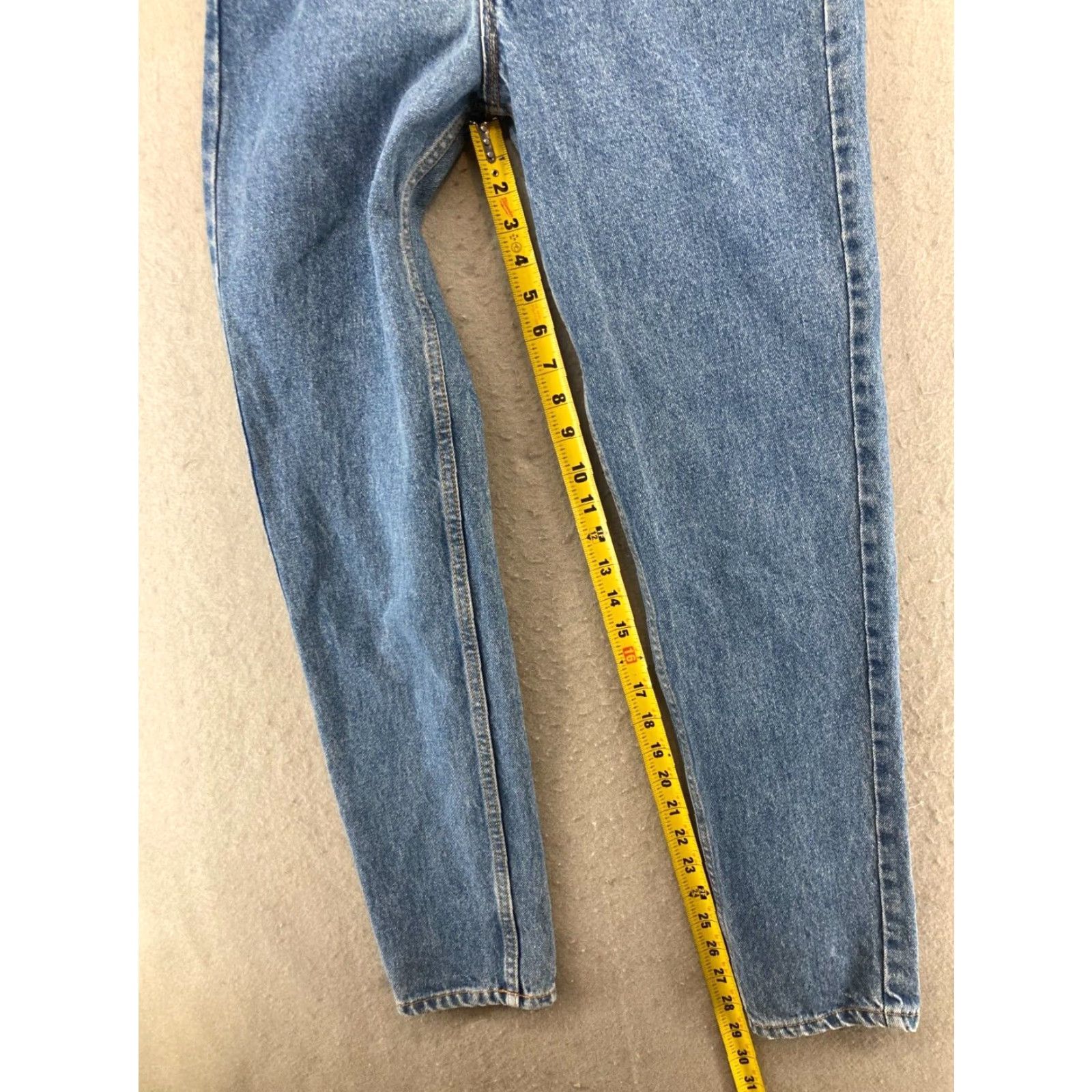 Jordache VINTAGE Jordache Jeans 5 High Rise Tapered Women's Blue Denim 90s Size 27" / US 4 / IT 40 - 5 Thumbnail