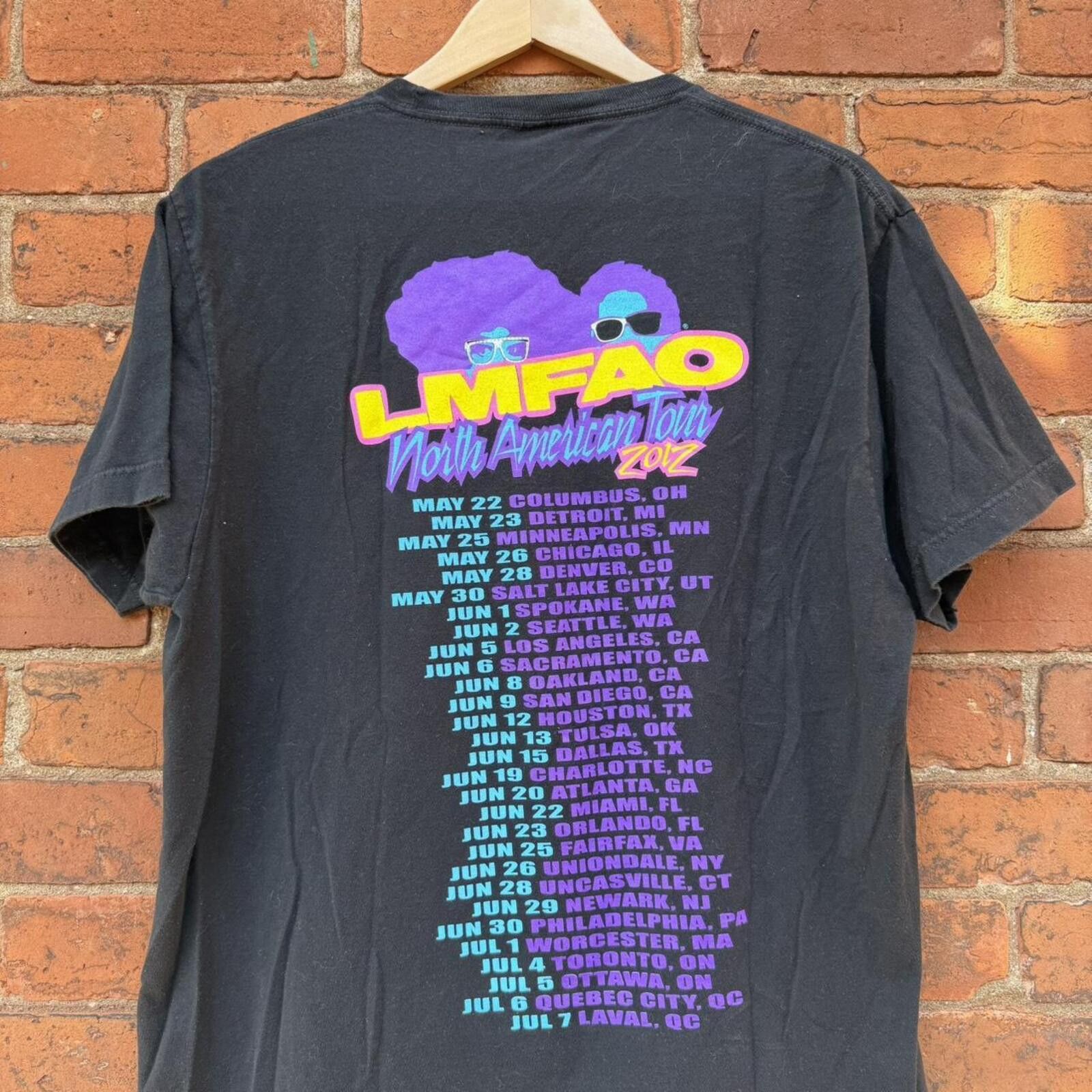 Tultex LMFAO sorry for party rocking tour t shirt 2012 L Size US L / EU 52-54 / 3 - 6 Thumbnail