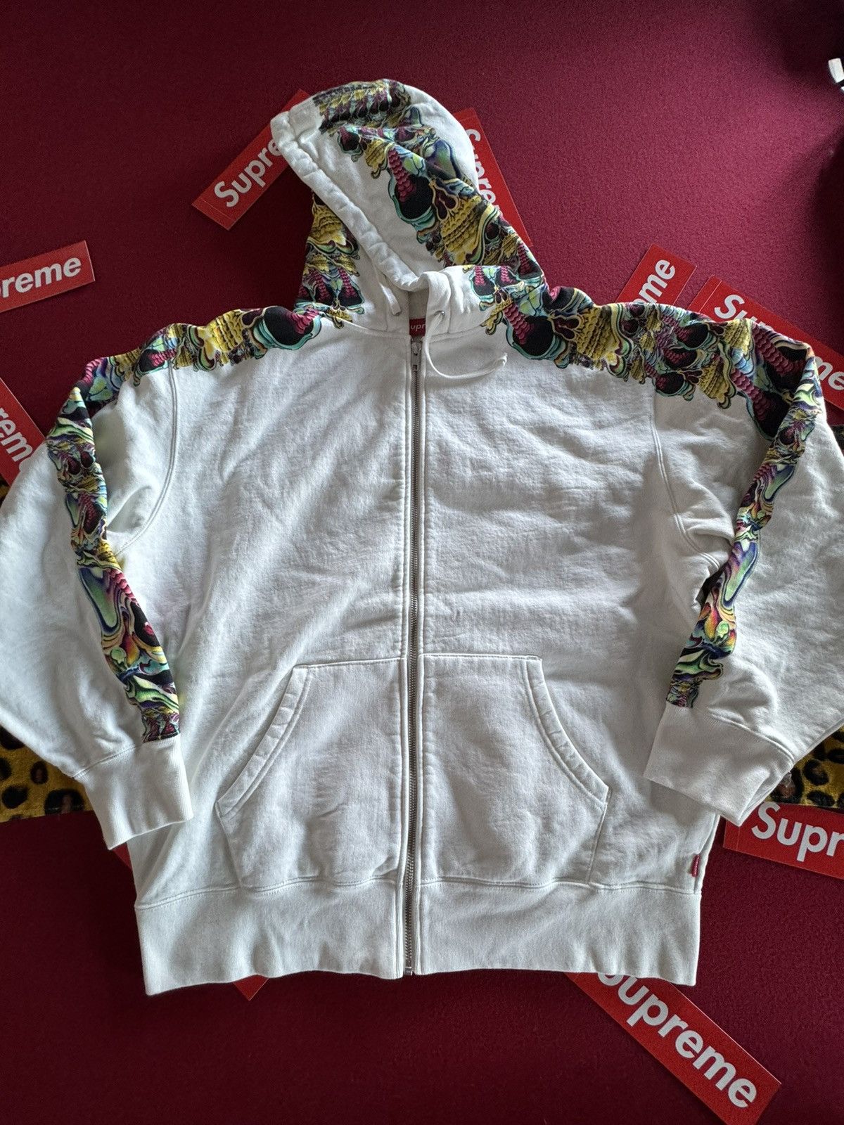 Supreme Skulls Zip Up | Grailed