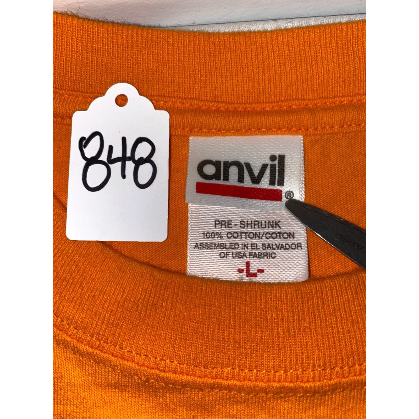 Anvil Anvil Men's T-Shirt Size L Orange Kid Links World Logo 848 Vintage No (Pre-owned) Size US L / EU 52-54 / 3 - 4 Thumbnail