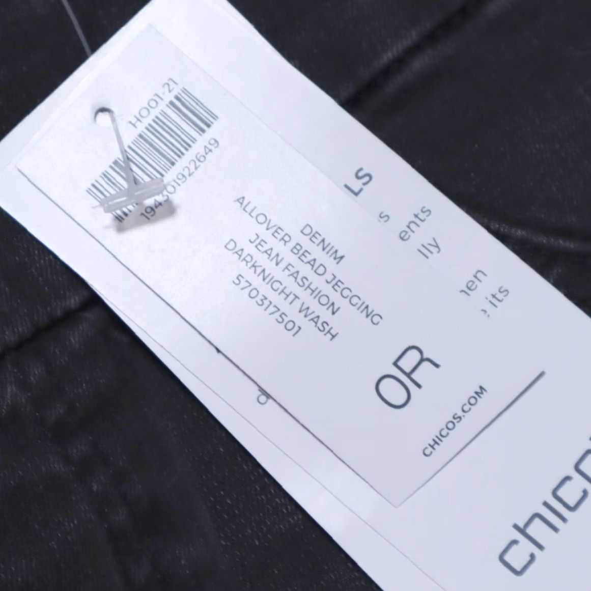 Vintage Chico's Stretch Pull On Jegging Allover Bead Black Women's 4 Pants Slim Pull On Bead Cotton Blend Woven Career PANTS Womens 4 Black Size 27" / US 4 / IT 40 - 6 Thumbnail