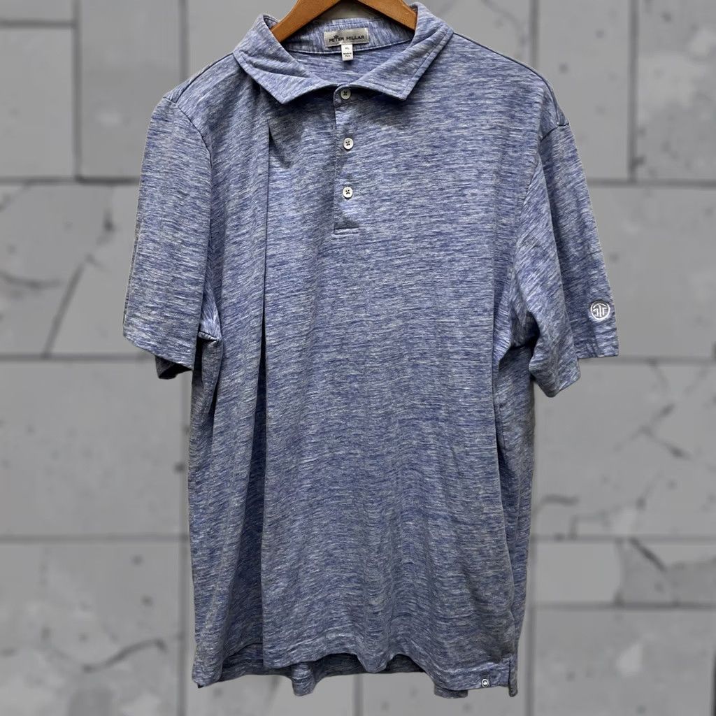 Peter Millar Peter Millar Polo Shirt Mens Size XL Blue Cotton Polo Shirt Mens XL Blue Polo Shirt Size US XL / EU 56 / 4 - 1 Thumbnail