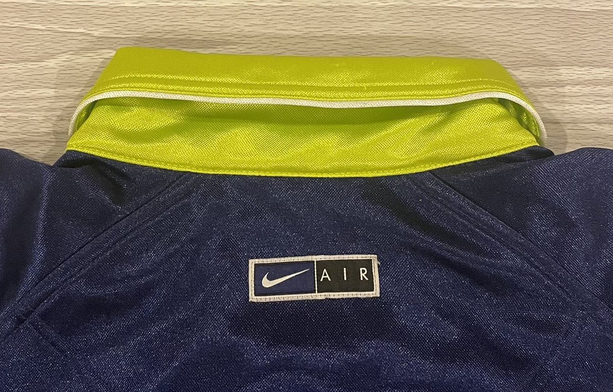 Nike Vintage 90s Nike Zip Up Silky Jersey Blue Men’s Size Medium Size US M / EU 48-50 / 2 - 6 Thumbnail