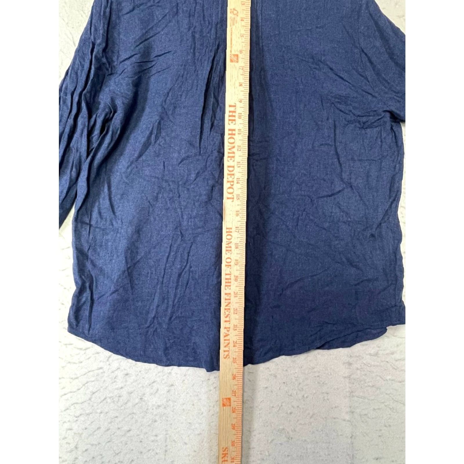 Lucky Brand Lucky Brand Blouse Shirt V-Neck Flutter Sleeve Women M Blue Bohemian Hippie Peasant casual Shirt Womens Size M / US 6-8 / IT 42-44 - 5 Thumbnail