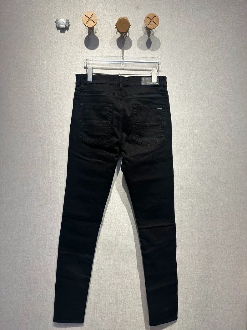Amiri Amiri knee patch leather black jeans Size US 32 / EU 48 - 2 Thumbnail