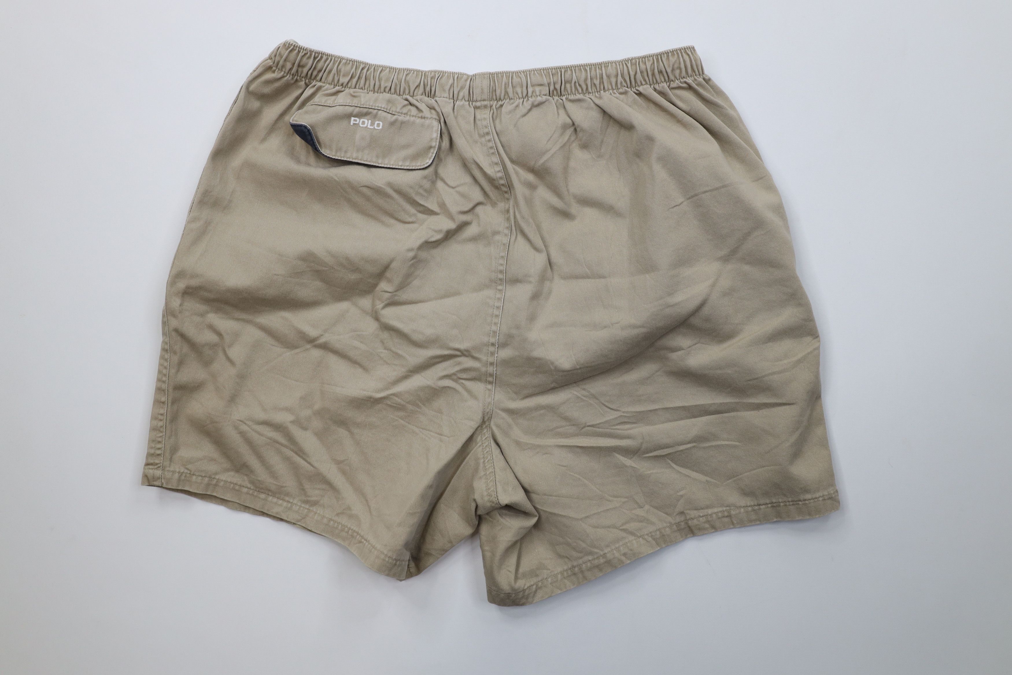 Ralph Lauren Vintage 90s Ralph Lauren Above Knee Shorts Beige Cotton Size US 36 / EU 52 - 10 Thumbnail