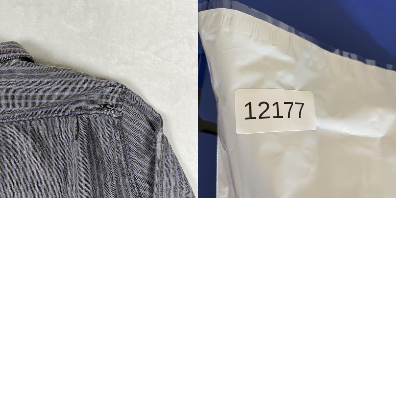 O'Neill O'Neill Shirt Mens XL Gray Striped Twill Long Sleeve Button Front Casual Size US XL / EU 56 / 4 - 8 Thumbnail
