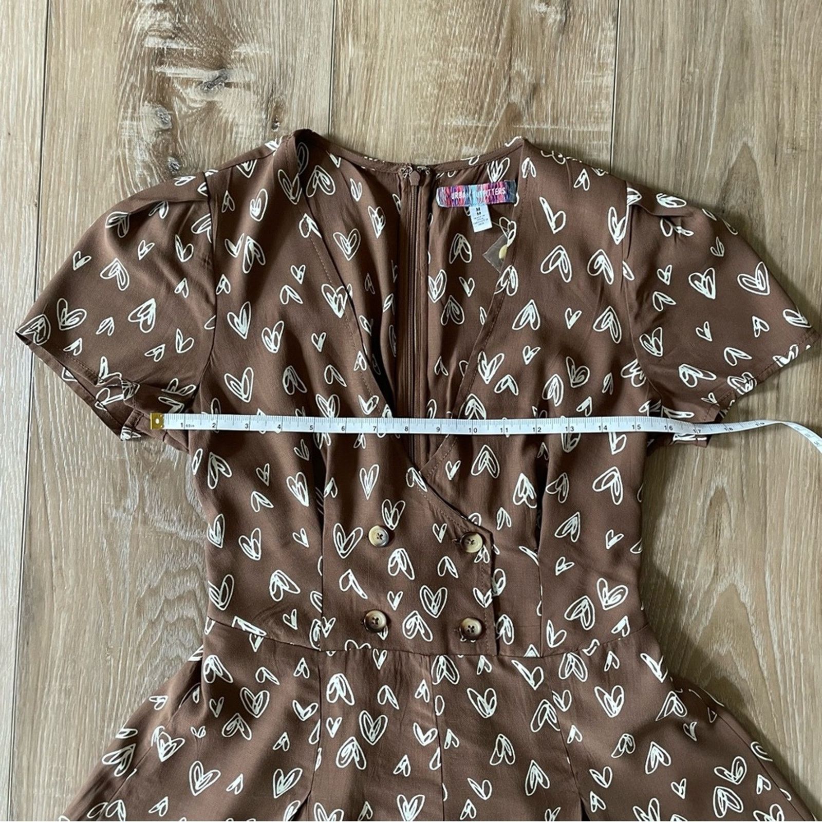 Urban Outfitters Urban Outfitters Juliette Printed Short Sleeve Romper M Size 28" / US 6 / IT 42 - 11 Thumbnail