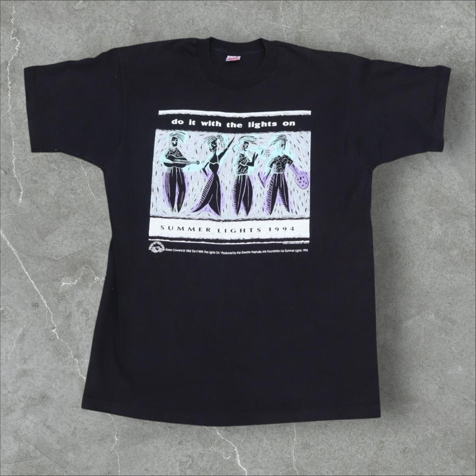 Fruit Of The Loom Vintage Summer Light Festival 1994 Tee Black XL Size US XL / EU 56 / 4 - 1 Thumbnail