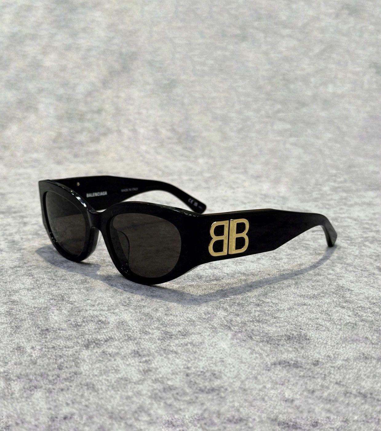 Balenciaga BALENCIAGA BB0324SK 002 Sunglasses BLACK GREY Size ONE SIZE - 1 Thumbnail