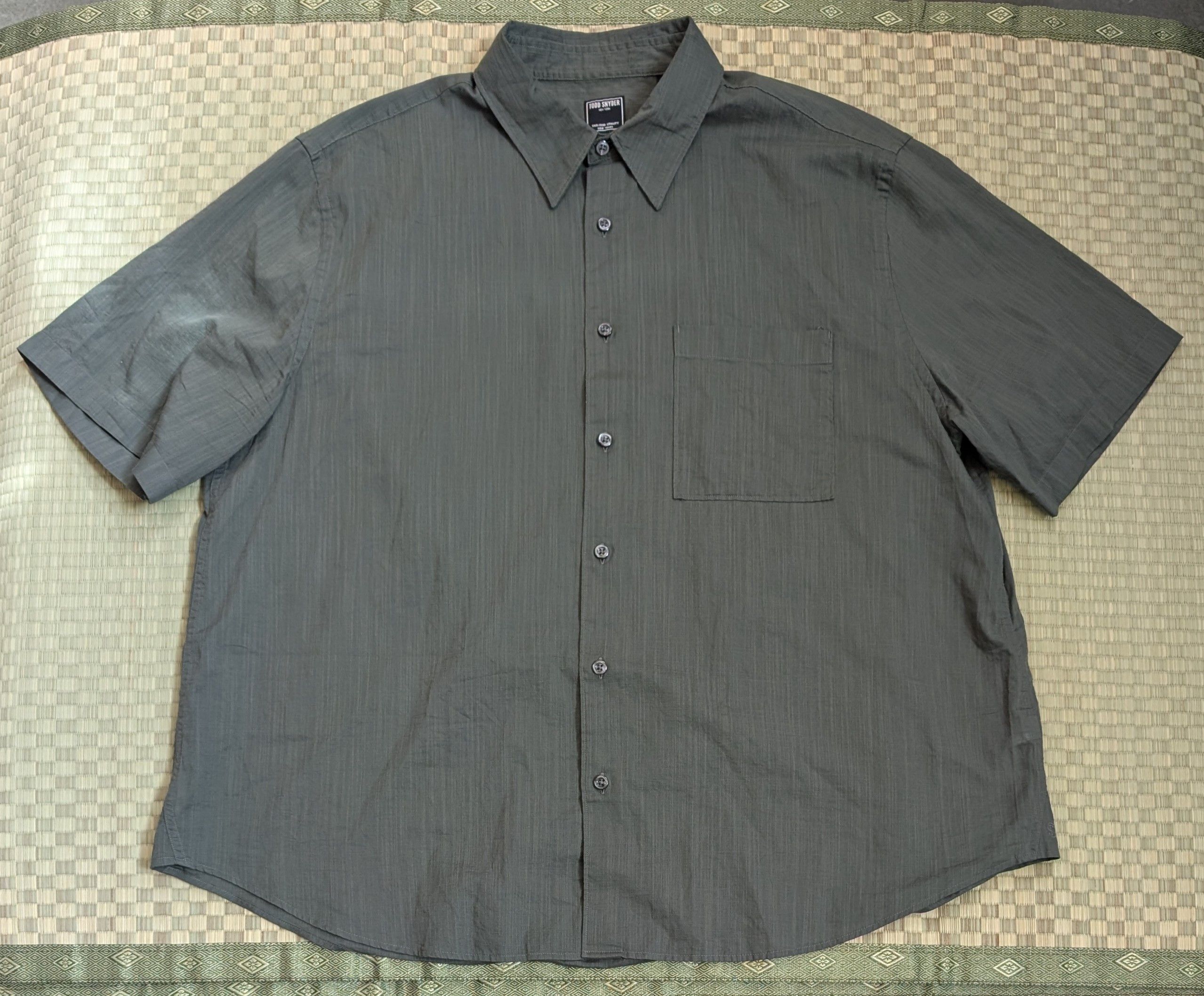 Todd Snyder Todd Snyder Short Sleeve 100% Cotton Button Up Shirt Size US XL / EU 56 / 4 - 1 Thumbnail