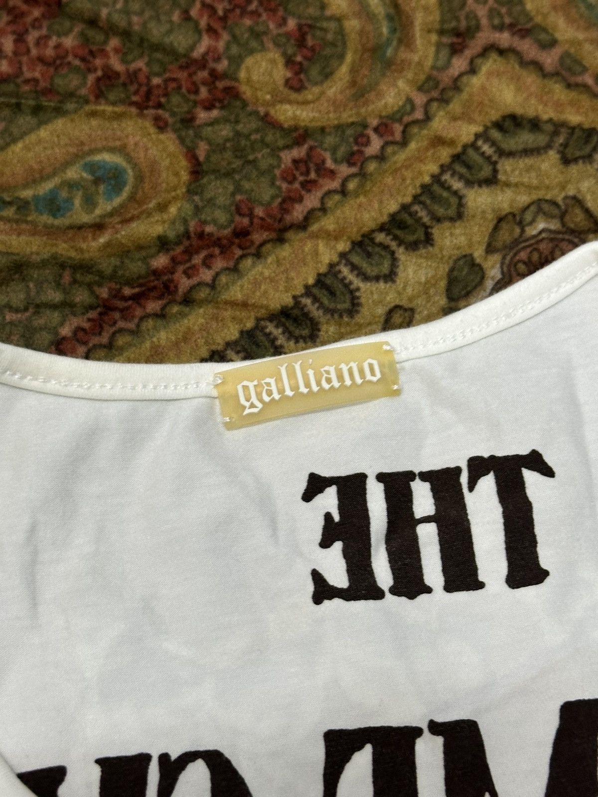 John Galliano S/S 1997 John Galliano “The Circus Collection” Dirty T-Shirt Size S / US 4 / IT 40 - 17 Thumbnail