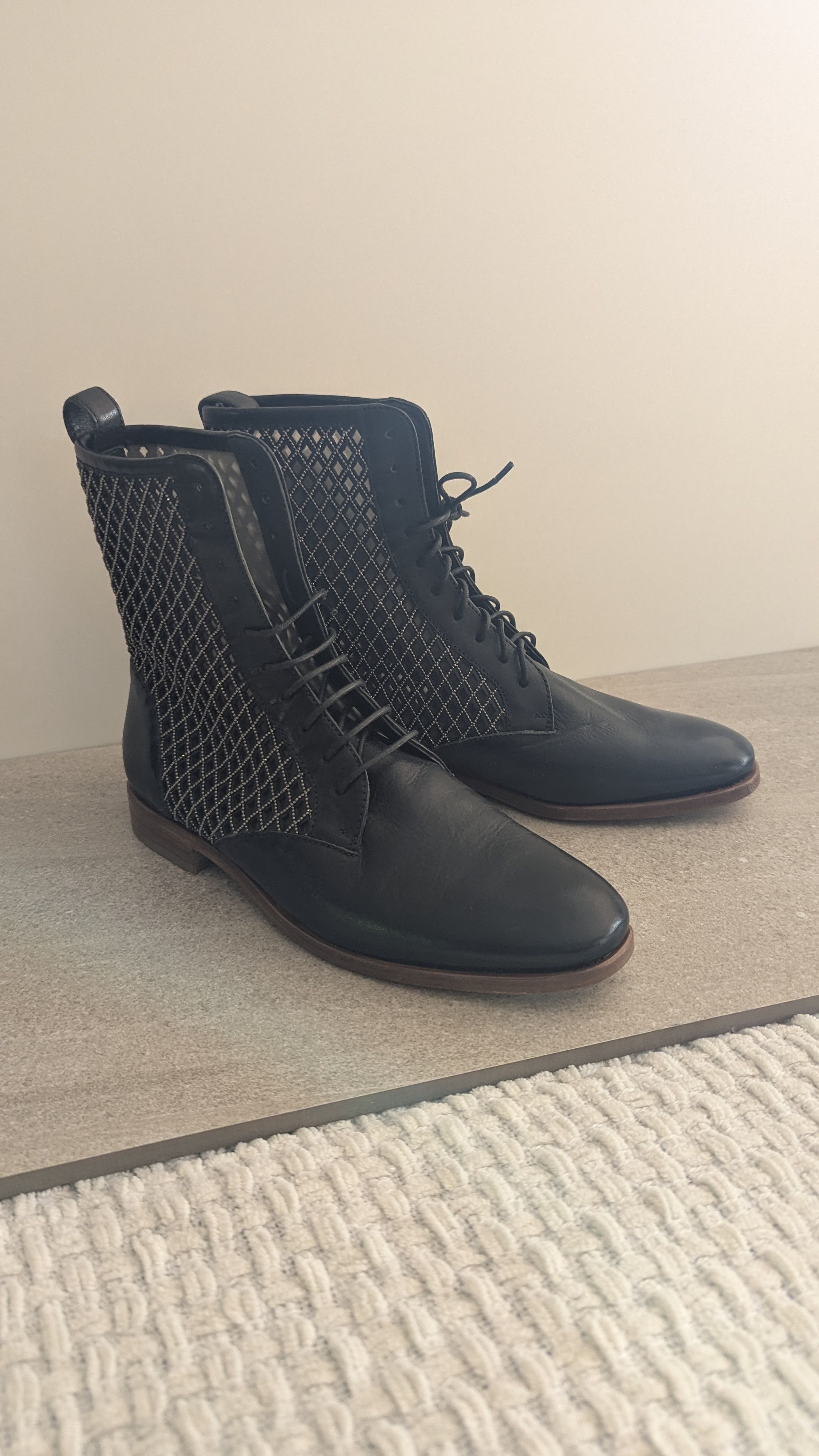 Brunello Cucinelli Black glitter bootie Size US 6.5 / IT 36.5 - 3 Thumbnail
