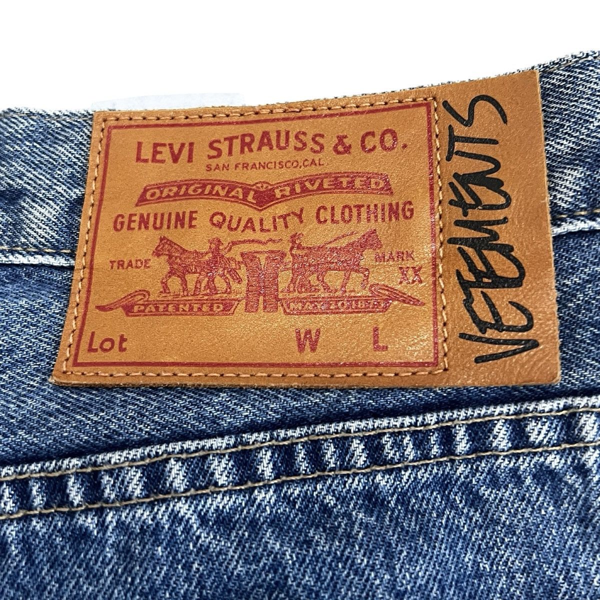 Vetements VETEMENTS 2019SS Demna Era Reconstructed Denim Pants Size US 31 - 14 Thumbnail