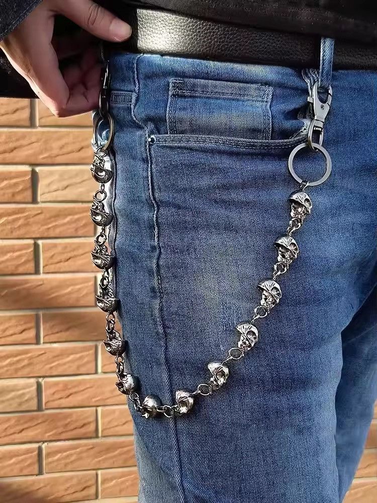 Jewelry Punk Skulls Wallet Chain Size ONE SIZE - 1 Thumbnail