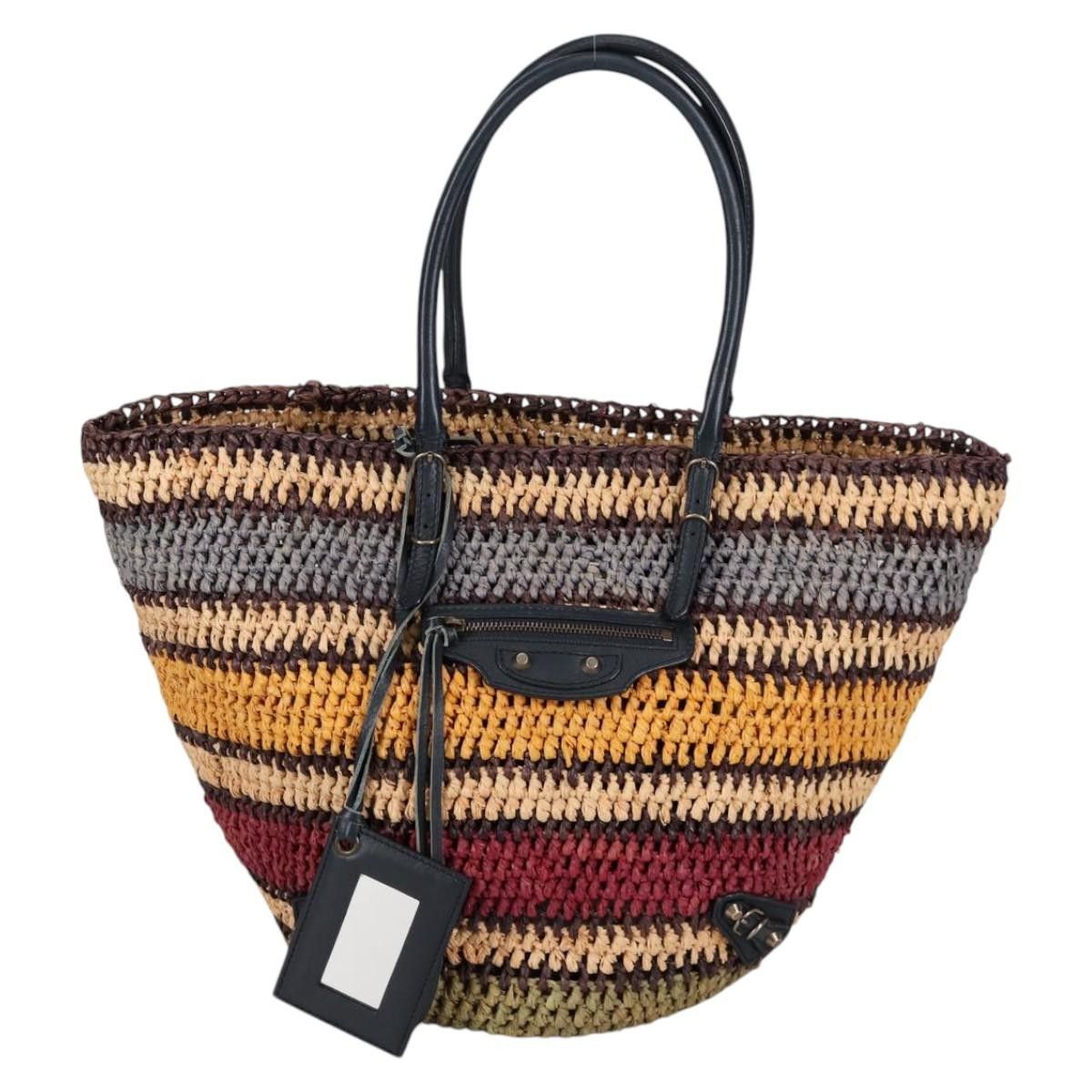 Balenciaga Balenciaga Panier Basket Tote Woven Raffia Size ONE SIZE - 1 Thumbnail