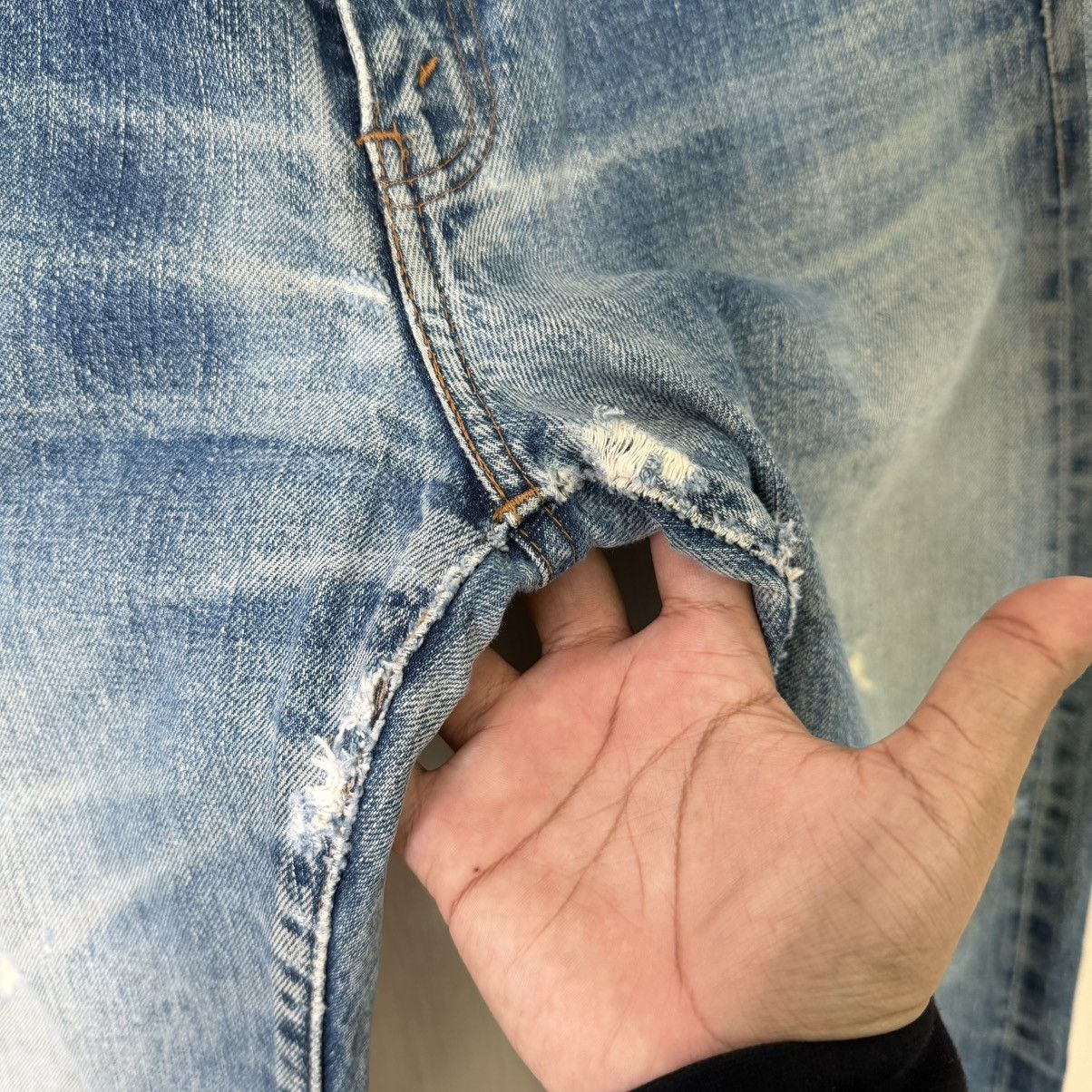 Levi's Vintage Levis Selvedge Big E jeans 502XX Japan Size US 33 - 13 Thumbnail