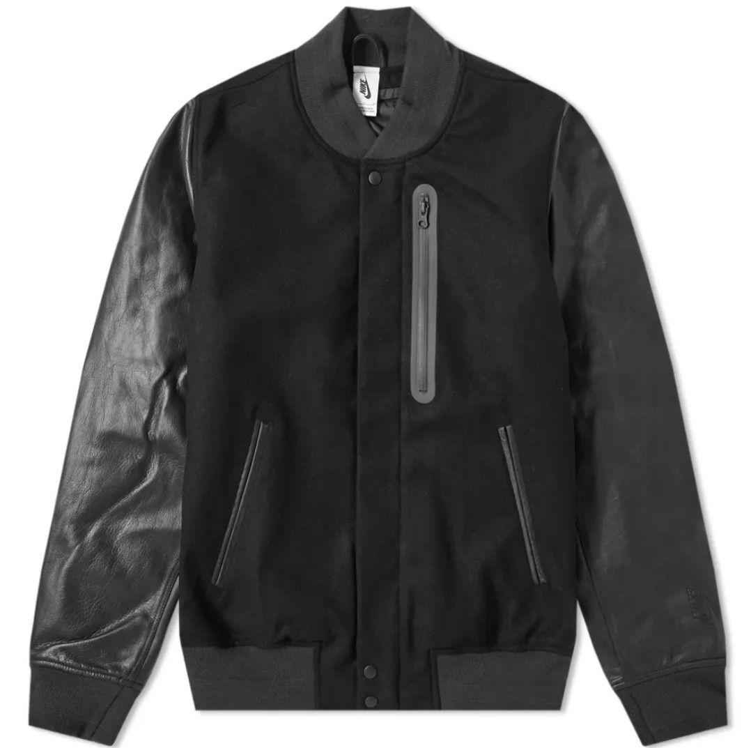 image of Nike Lab Essential Destroyer Jacket in Black, Men's (Size Large)