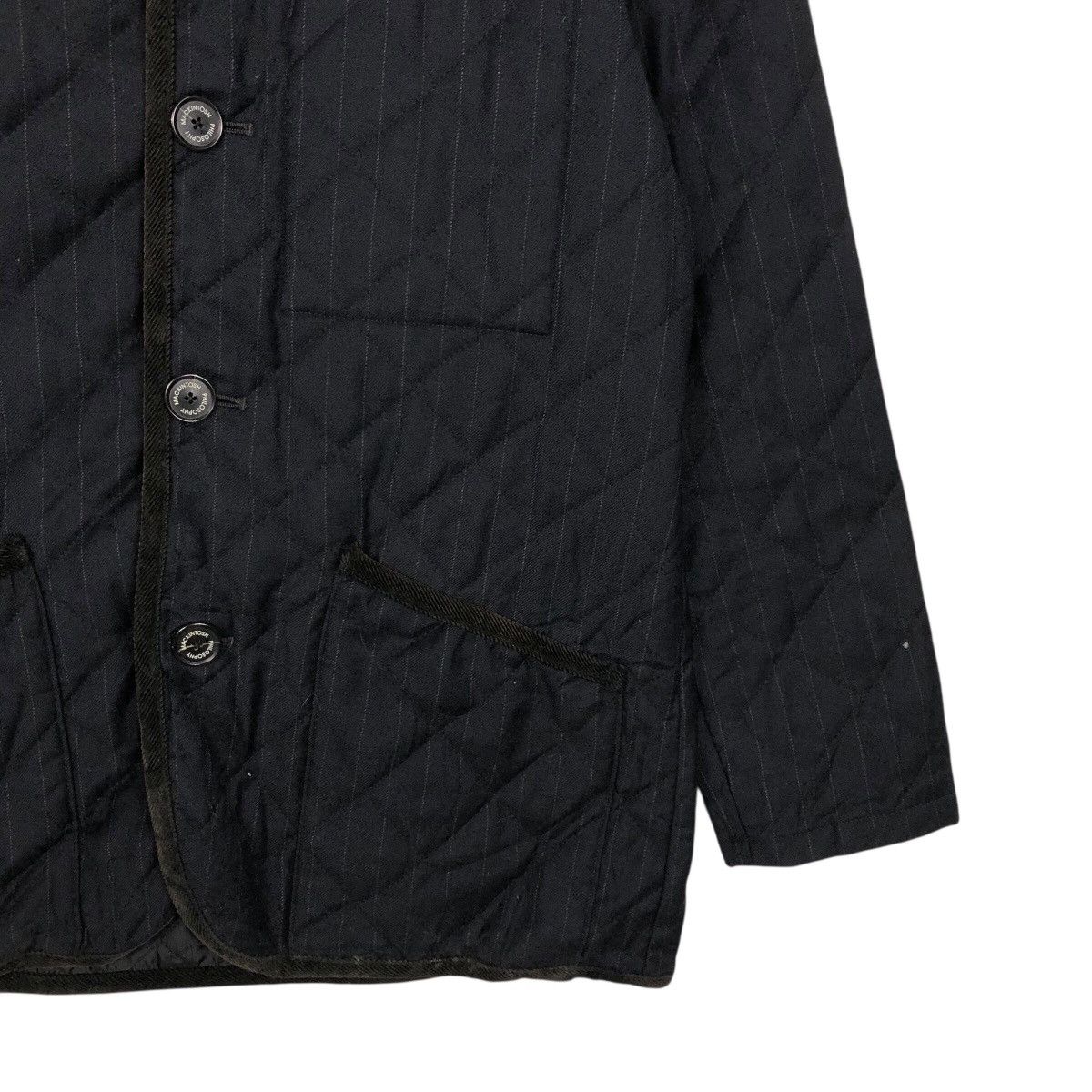 Mackintosh Men’s Quilted Coat with Button Front and Corduroy Collar Size US M / EU 48-50 / 2 - 6 Thumbnail
