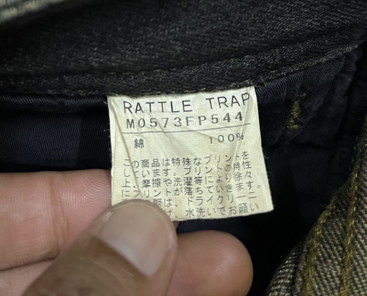 Japanese Brand Punk Skulls Design by RATTLE TRAP Distressed Denim Size US 34 / EU 50 - 14 Thumbnail