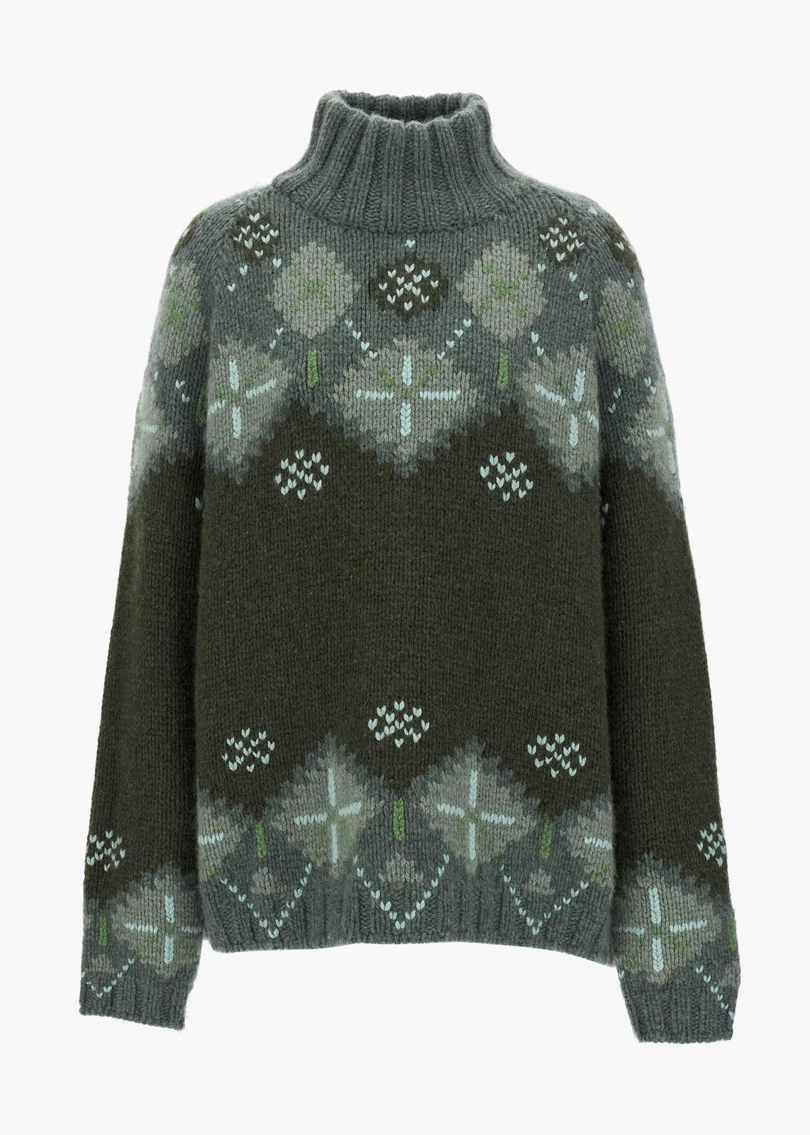 Loro Piana o1srvl11e0125 Deer Valley Turtleneck Sweater in Multicolor Size L / US 10 / IT 46 - 1 Thumbnail