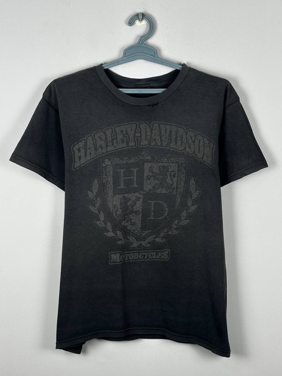 Harley Davidson Vintage Harley Davidson T Shirt Faded Black Biker USA Size US L / EU 52-54 / 3 - 2 Thumbnail