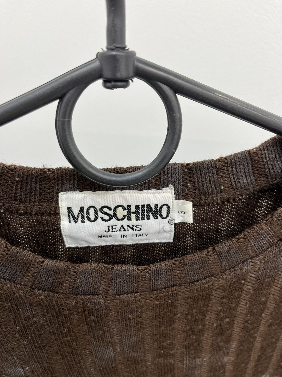 Moschino Vintage Moschino Jeans Y2K Tie Dye Peace Ribbed Knit Sweater Size US M / EU 48-50 / 2 - 4 Thumbnail