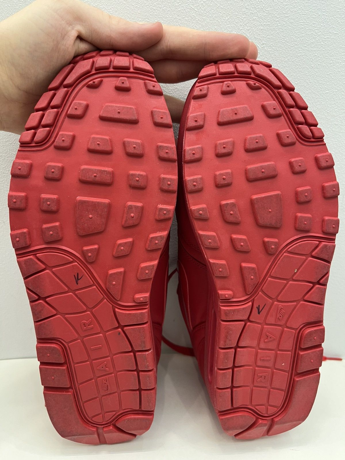 Nike 2009 Nike Air Max 1 Attack Pack Tonal Red Sneakers Size US 10 / EU 43 - 9 Thumbnail