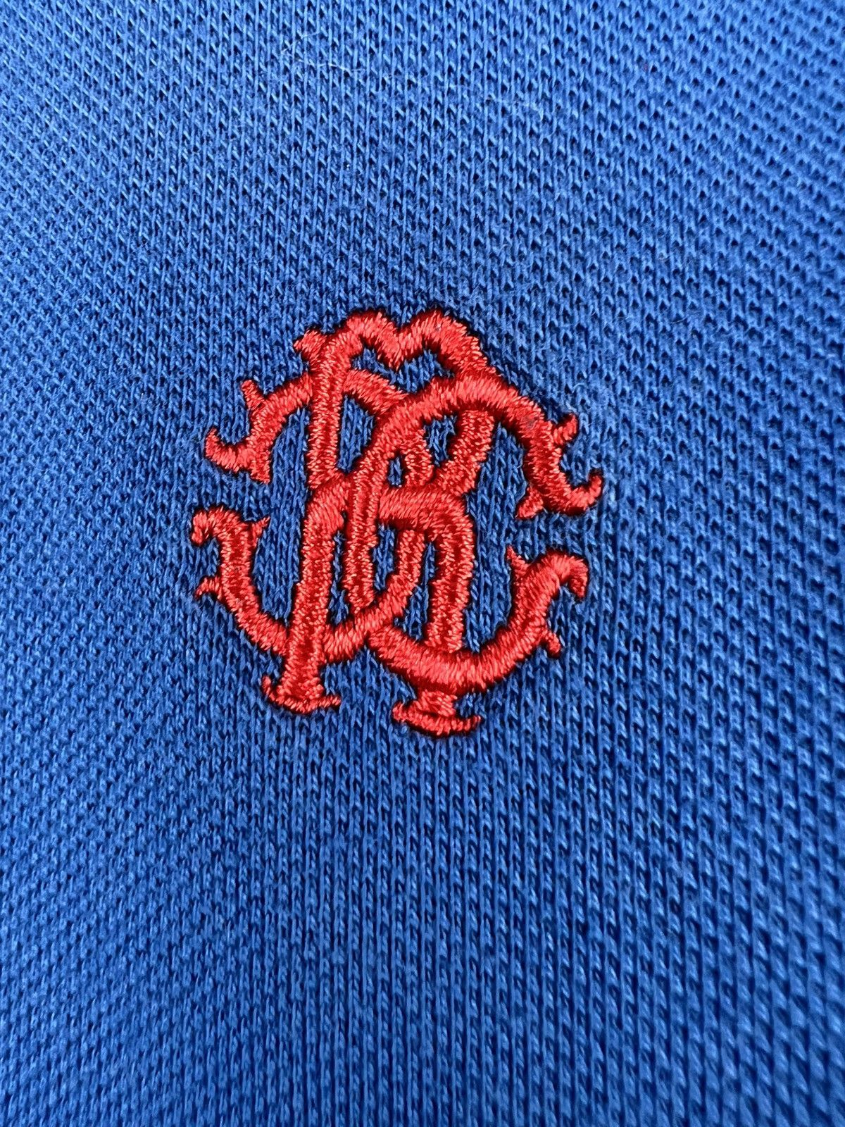 Designer × Roberto Cavalli Roberto Cavalli Blue Polo Shirt sleeve logos Size US L / EU 52-54 / 3 - 3 Thumbnail