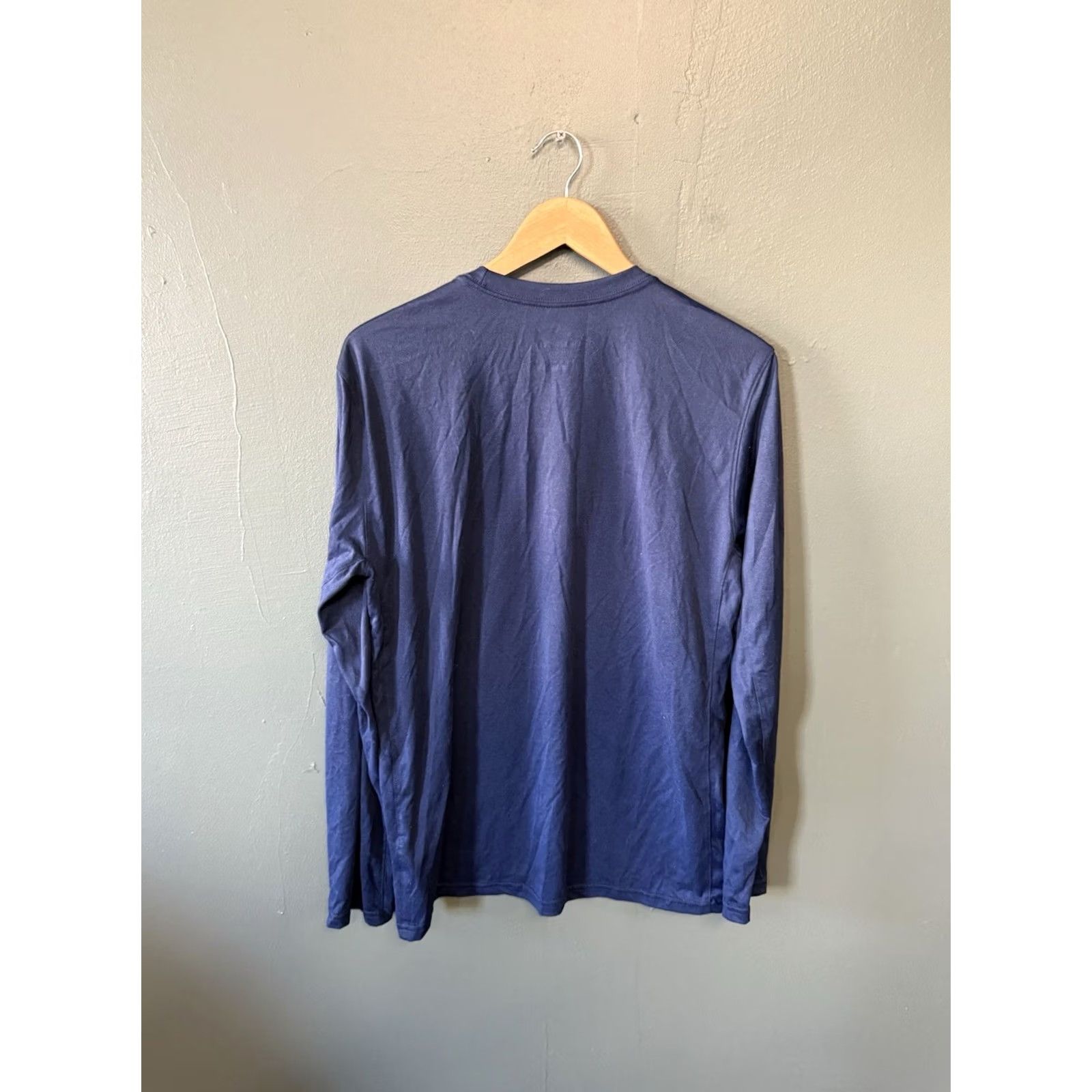 Nike Nike Mens Blue Long Sleeve T-shirt Large Dri-Fit The Nike Tee Size US L / EU 52-54 / 3 - 2 Thumbnail