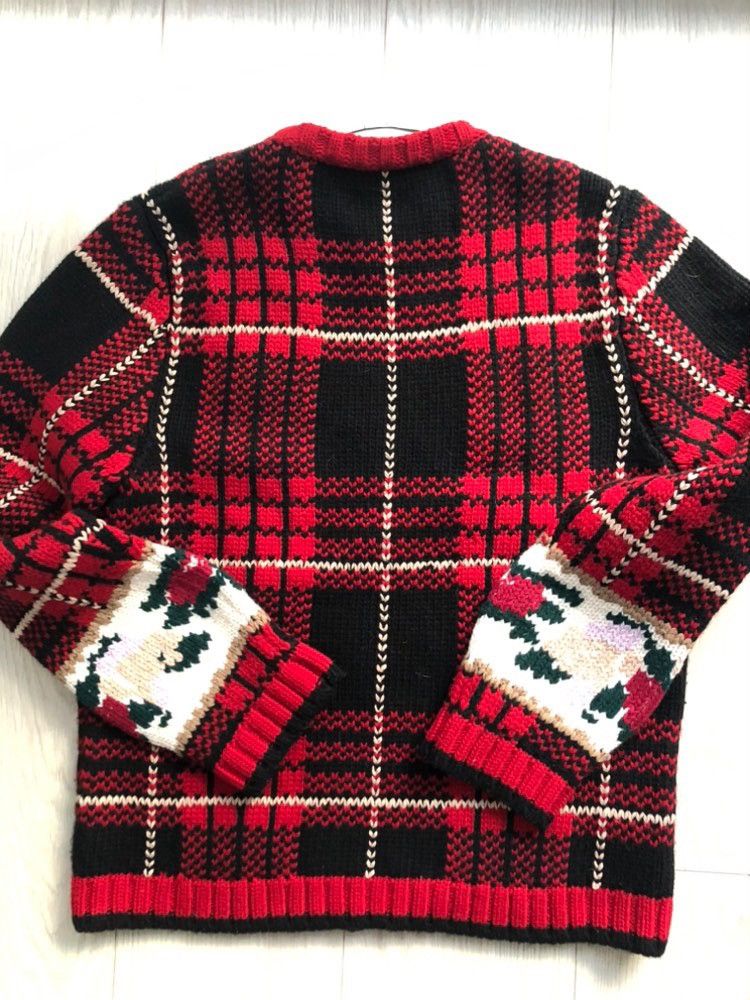 Gucci Wool Intarsia Plaid Sweater Size US M / EU 48-50 / 2 - 2 Thumbnail