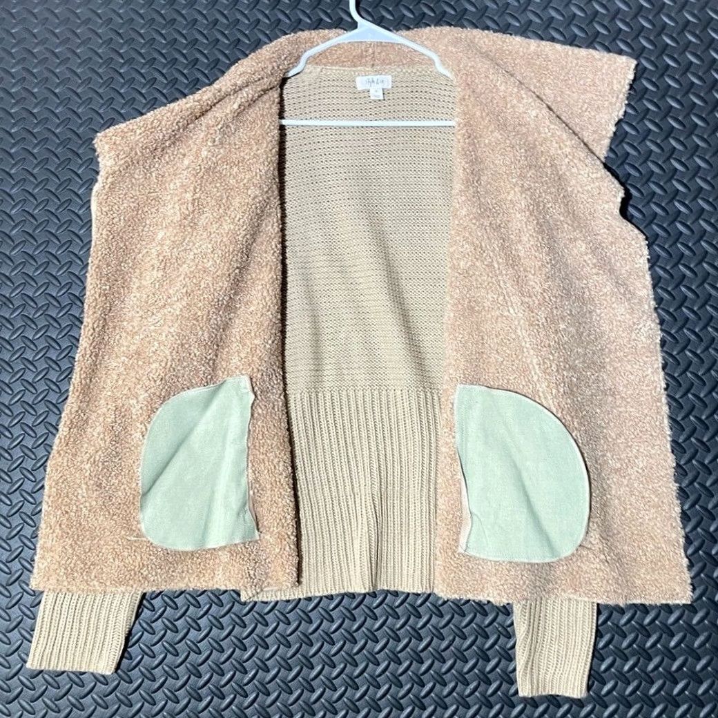 Vintage VINTAGE Style & Co Asymmetrical Zip Up Brown Knitted Sweater Women's XL Beige Full Zip Women XL Size XL / US 12-14 / IT 48-50 - 4 Thumbnail
