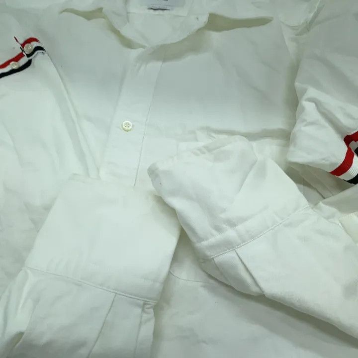 Thom Browne Thom Browne Classic Long Sleeve Oxford Shirt -2507 Size US M / EU 48-50 / 2 - 2 Thumbnail