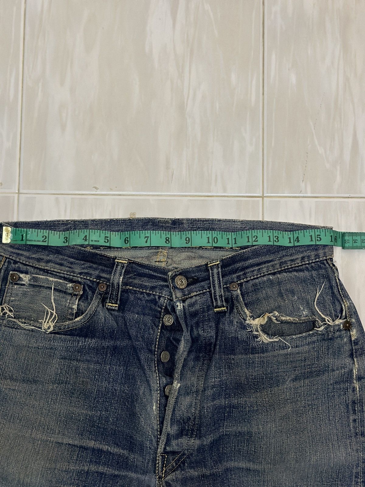 Levi's × Vintage Rare Levis 501 big e hidden rivet 1947 model Size US 32 / EU 48 - 3 Thumbnail