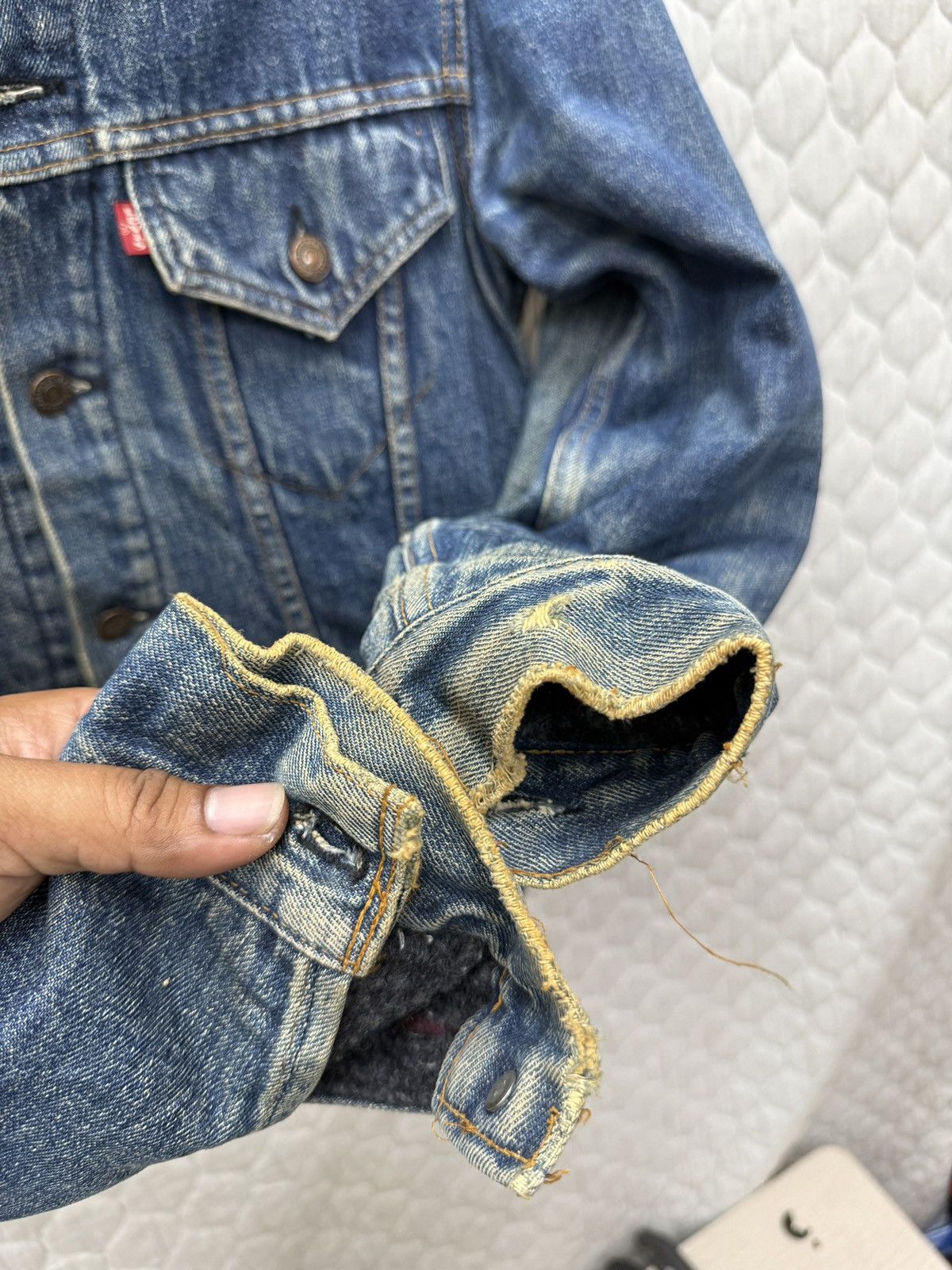 Levi's 🔥🔥🔥ARCHIVE VINTAGE 70’s LEVIS BLANKET LINED TRUCKER JACKET Size US S / EU 44-46 / 1 - 13 Thumbnail