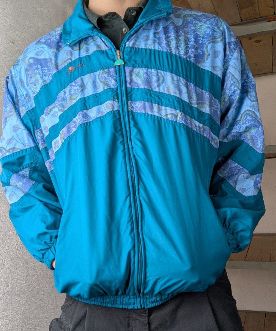 Ellesse × Vintage Vintage ELLESSE Windbreaker 90s Retro Blue Jacket Size L Size US L / EU 52-54 / 3 - 1 Thumbnail