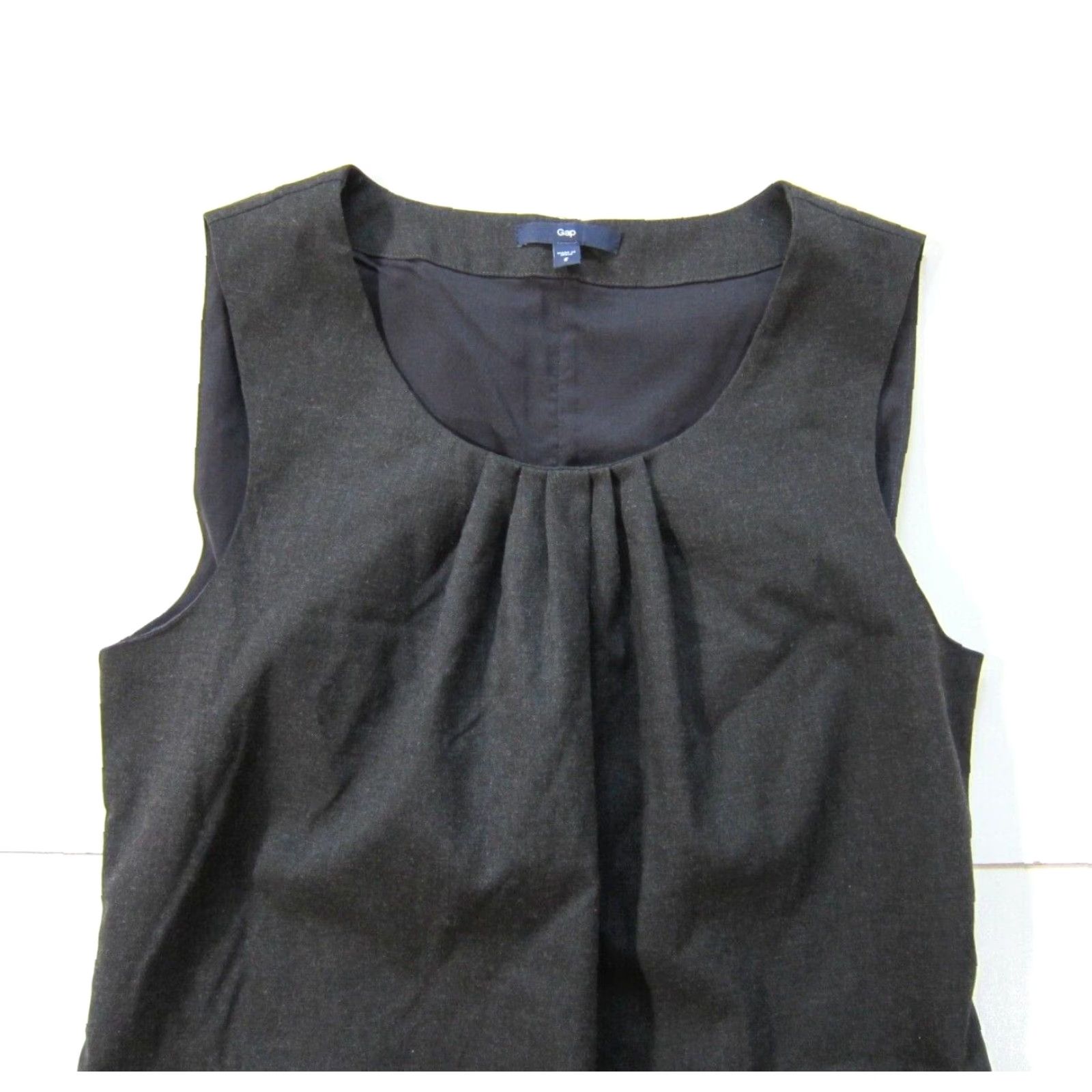 Gap Gap Dark Grey Sleeveless Sheath Empire Shift A-Line Dress Women Size 2 Size XS / US 0-2 / IT 36-38 - 3 Thumbnail
