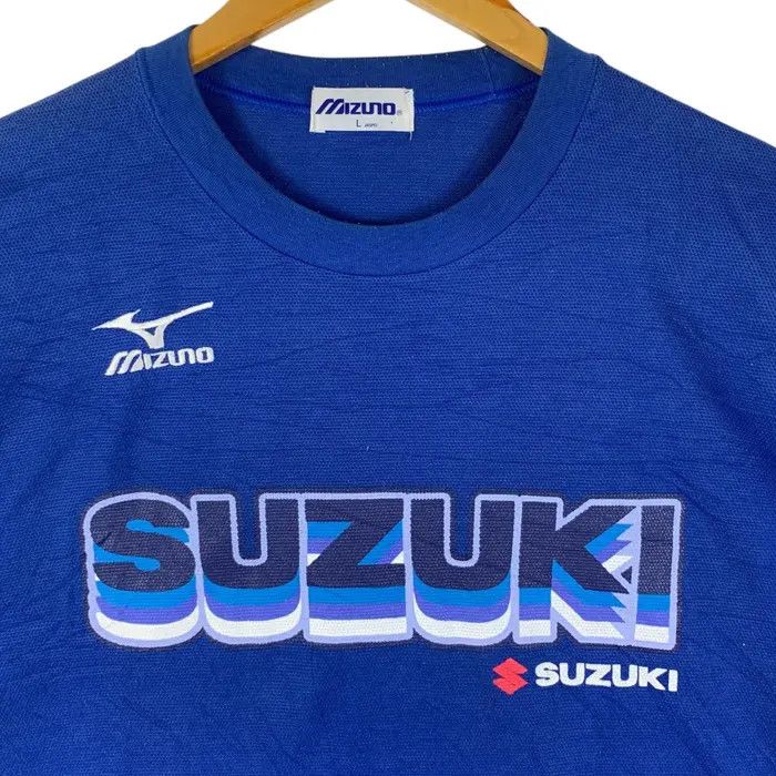 Mizuno Vintage SUZUKI x MIZUNO RACING Team Jersey Tee Shirt Size US L / EU 52-54 / 3 - 2 Thumbnail