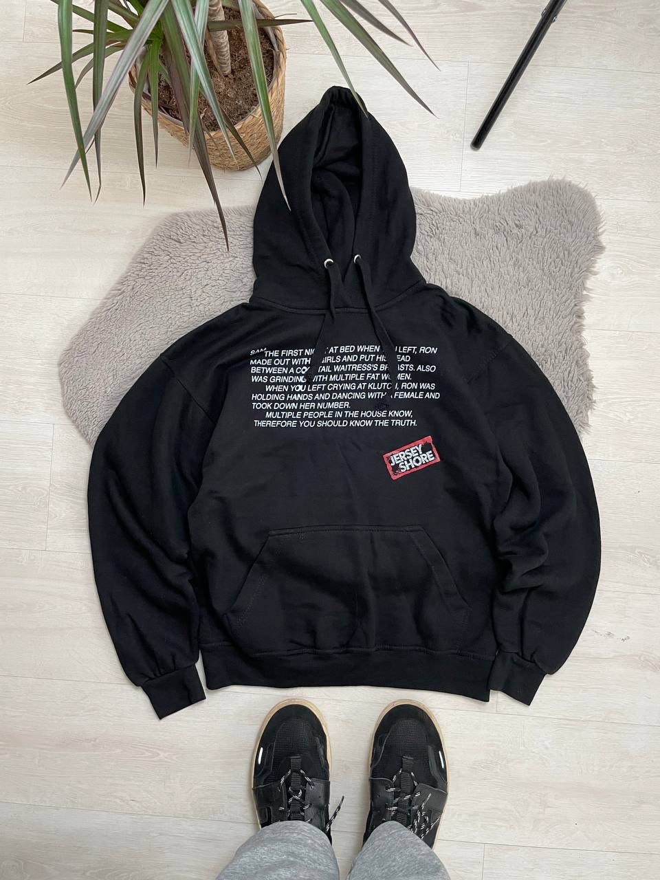 Vintage Vintage Boxy Fit Hooded Big CENTER Logo Kanye Style Y2k Size US M / EU 48-50 / 2 - 1 Thumbnail