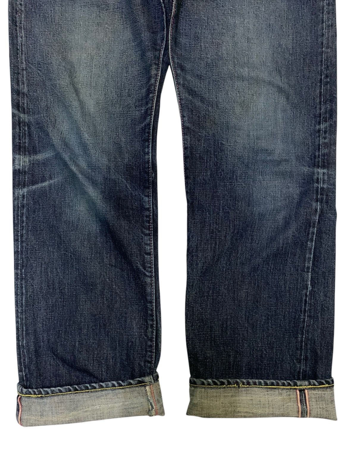Kapital MOMOTARO SELVEDGE BUTTON FLY FADED DISTRESSED DENIM Size US 33 - 6 Thumbnail