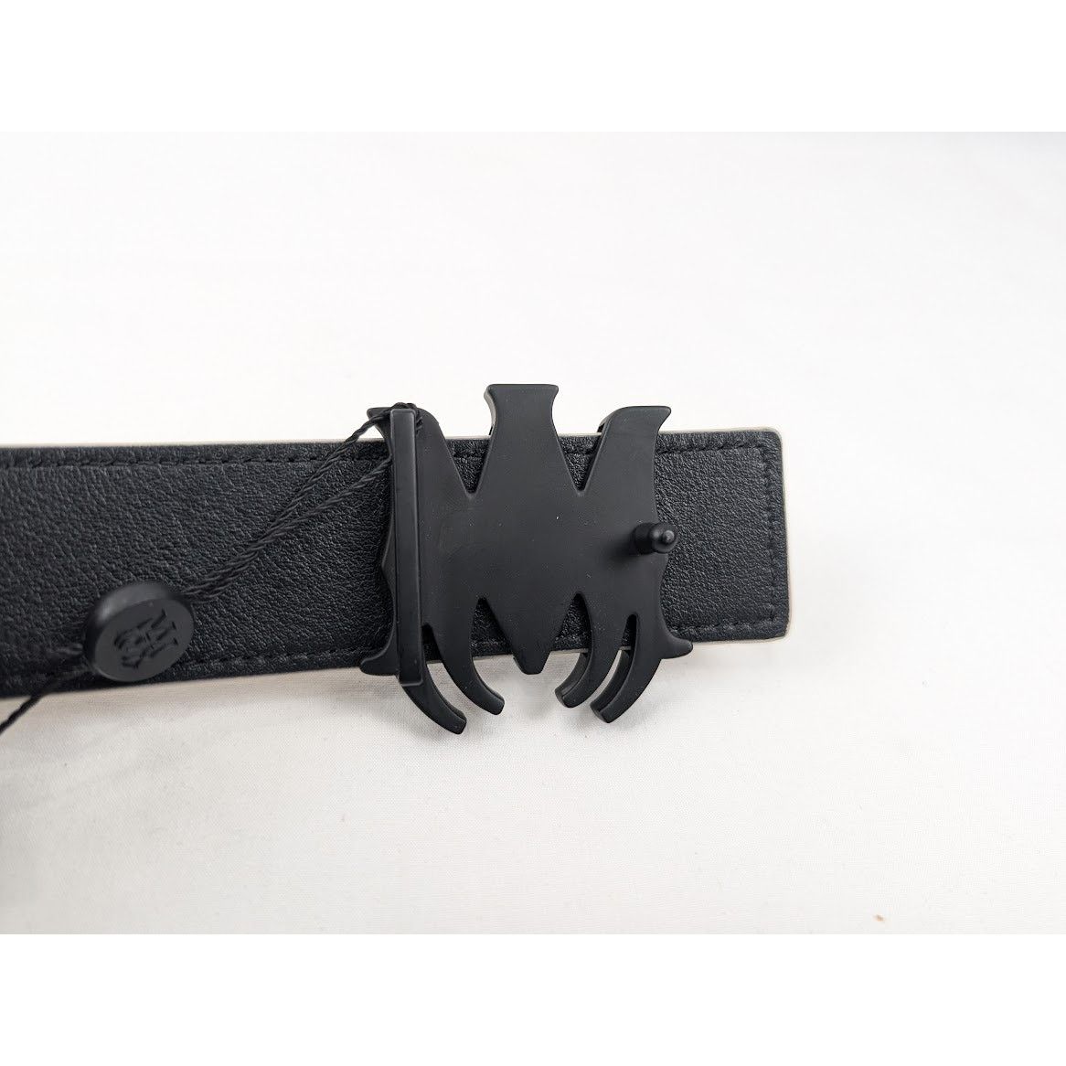Amiri o1rshd1 Size: 80cm / 4cm Reversible Belt in Birch/Black Size 32 - 3 Thumbnail
