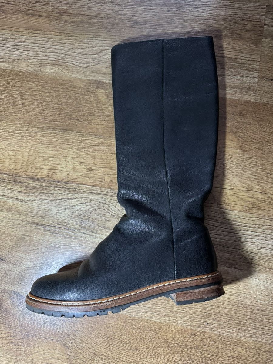 Maison Margiela Maison Margiela Black Leather Zip Boots | Lug Sole Size US 9 / IT 39 - 3 Thumbnail