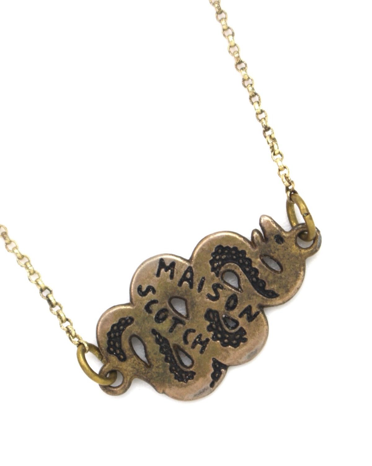 Hysteric Glamour 2000S MAISON SCOTCH ENGRAVED SNAKE MOTIF CHAIN NECKLACE Size ONE SIZE - 3 Thumbnail