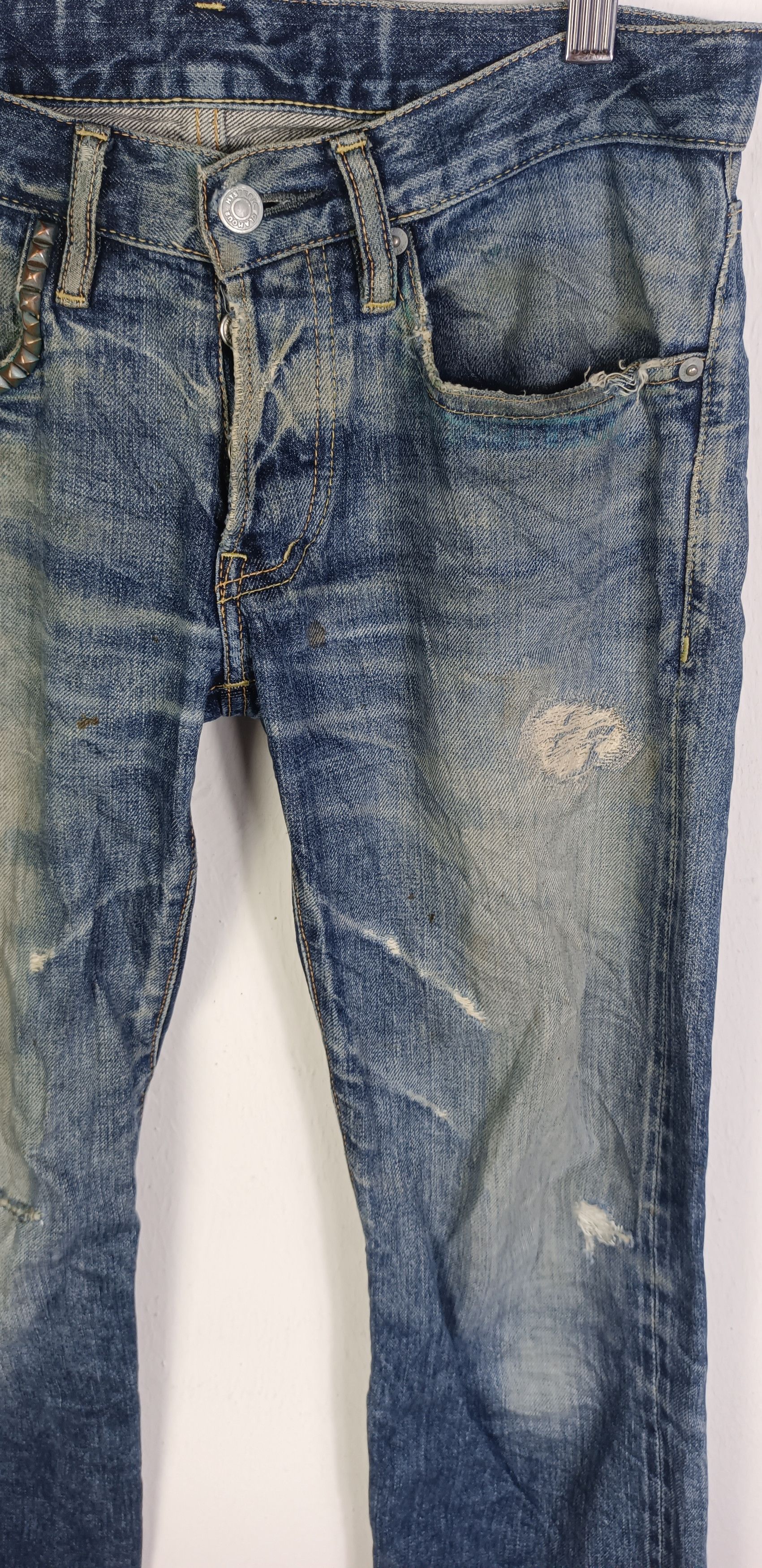 Hysteric Glamour × Japanese Brand × Vintage Vintage💥 Hysteric Glamour Full Selvedge Distressed Jeans Size US 31 - 6 Thumbnail