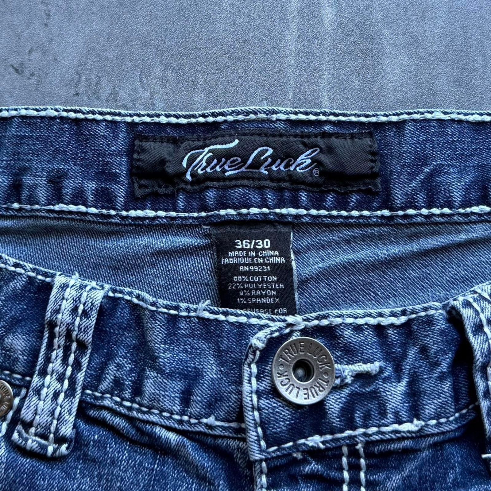 Japanese Brand × Vintage Vintage Y2K Streetwear Graphic Denim Jeans Skater Style Size US 36 / EU 52 - 4 Thumbnail