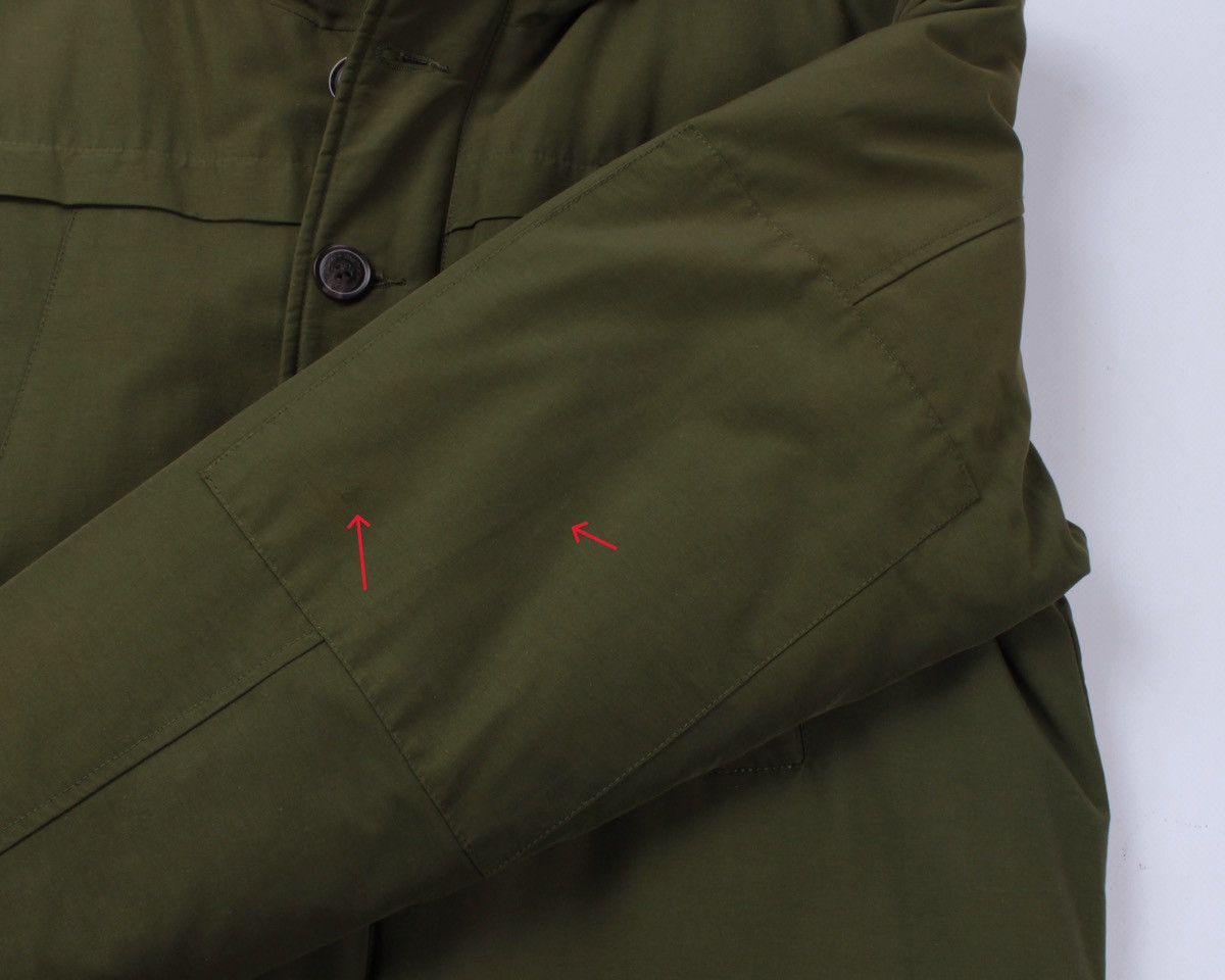 Vintage ONE TRUE SAXON Down Feather Green Khaki Parka Jacket Size US M / EU 48-50 / 2 - 11 Thumbnail