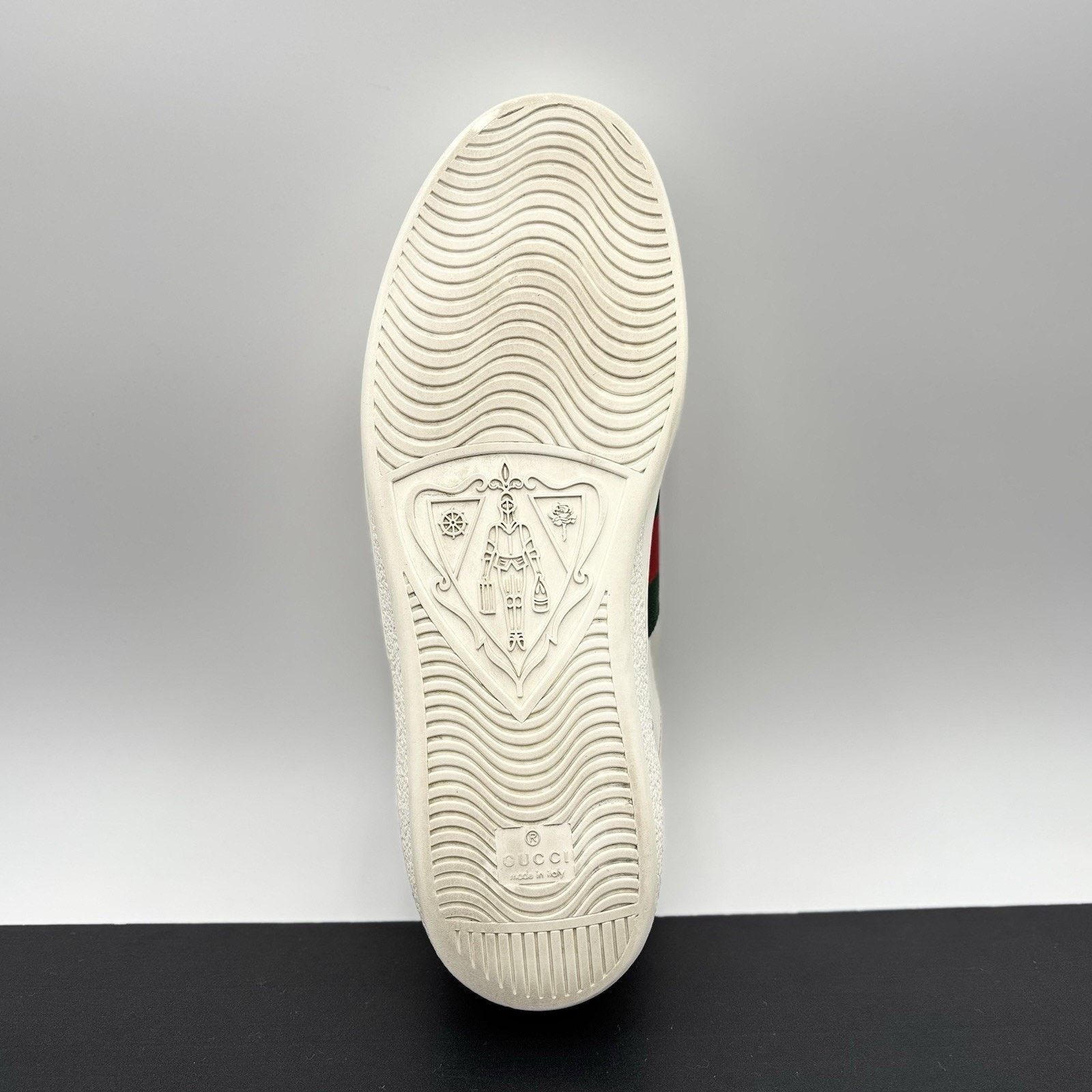 Gucci Gucci Ace Web ' White, Red, Green ' | GOOD CONDITION! Size US 10 / EU 43 - 8 Thumbnail