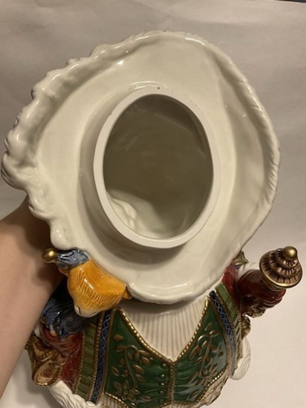 Other NWOB Fitz & Floyd Jolly Ole St. Nick Cookie Jar with Staff Size ONE SIZE - 5 Thumbnail