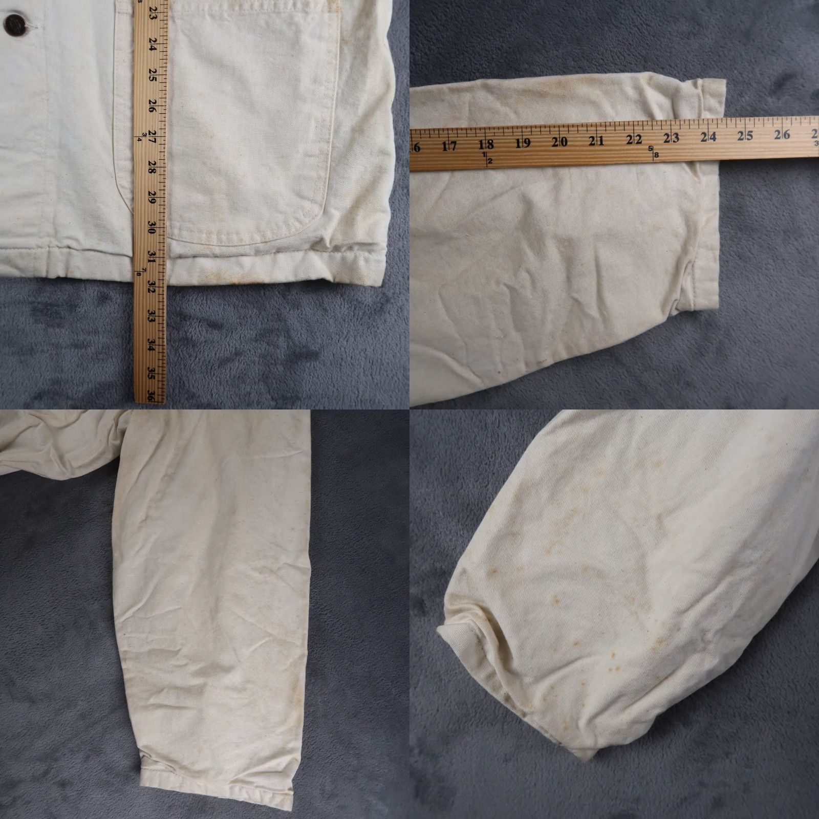 Dickies Vintage Dickies 90s Flannel Lined Painter Chore Jacket Coat Workwear XL Ivory Men Size US XL / EU 56 / 4 - 8 Thumbnail
