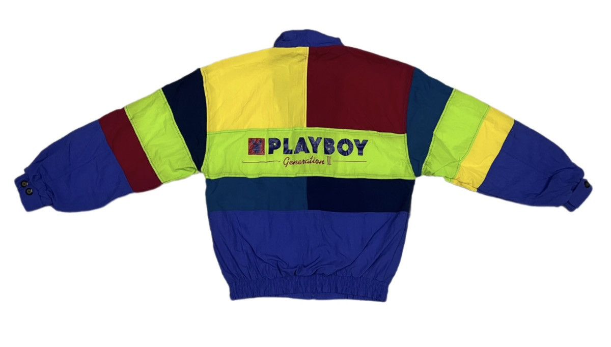 Playboy PLAYBOY Rabbit Head Design Multicolour Windbreaker/Jacket Size US L / EU 52-54 / 3 - 3 Thumbnail